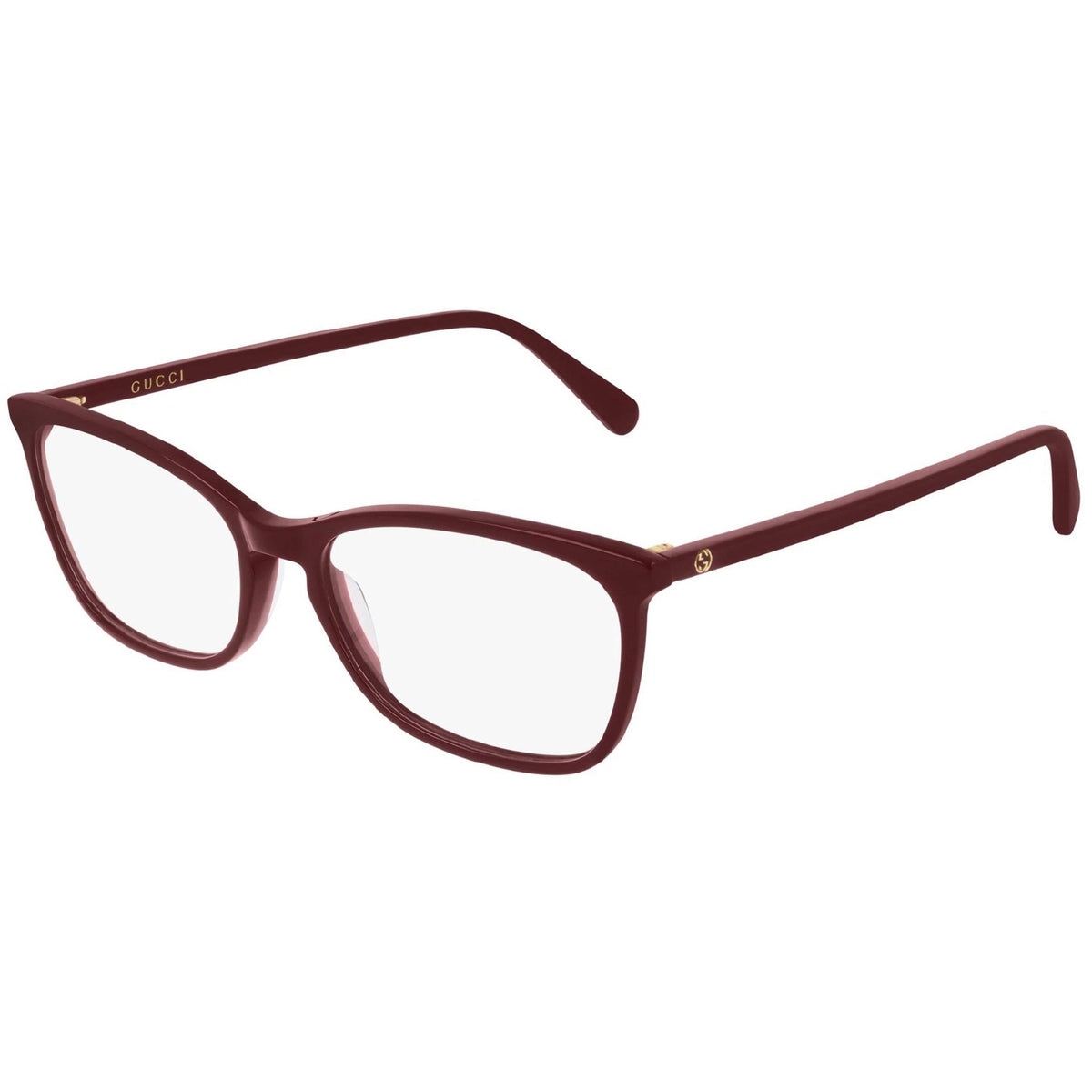 Gucci Women's Sunglasses Fall Winter 2019 Burgundy Transparent Demo Lens Demo Lens  GG0548O 004