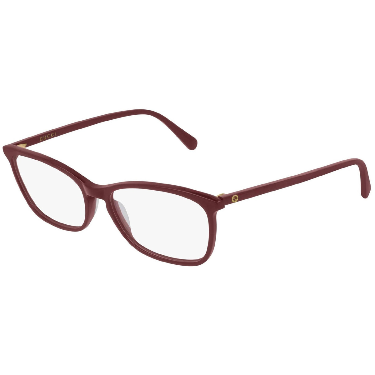 Gucci Women's Sunglasses Fall Winter 2019 Burgundy Transparent Demo Lens Demo Lens  GG0548O 008