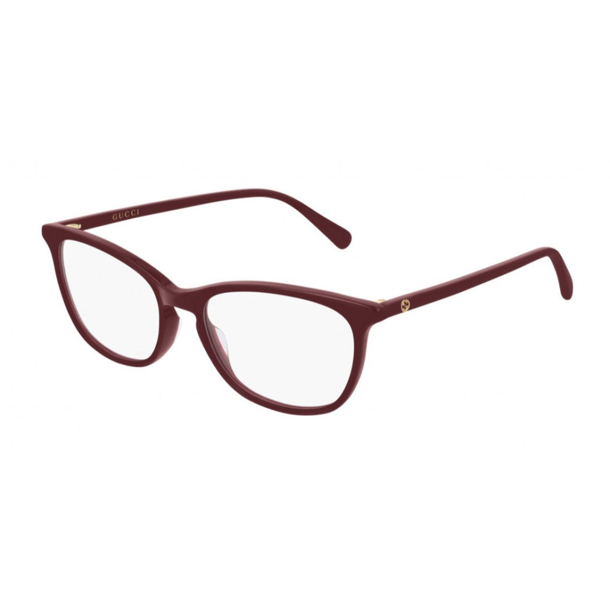 Gucci Women's Sunglasses Fall Winter 2019 Burgundy Transparent Demo Lens Demo Lens  GG0549O 005