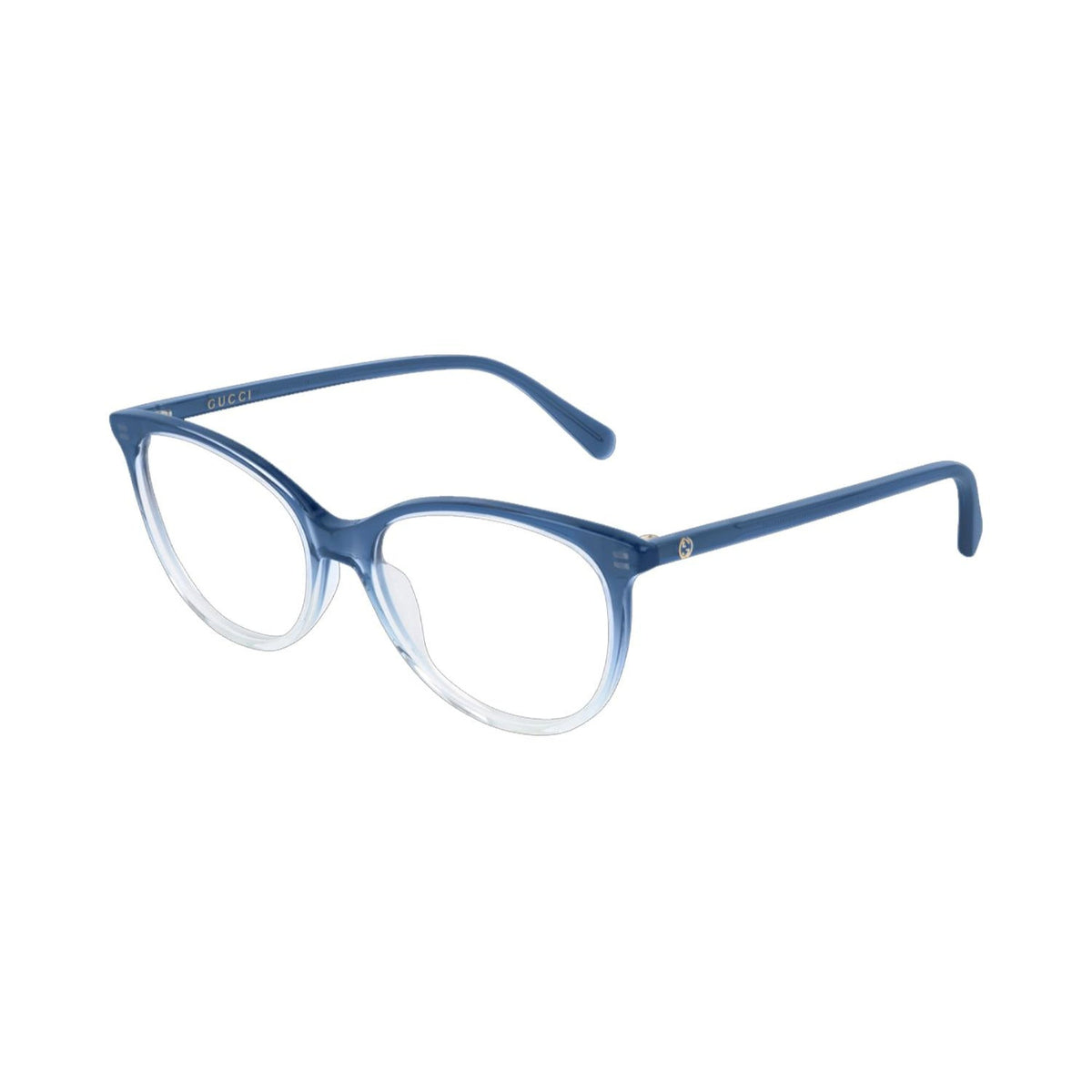Gucci Women's Sunglasses Fall Winter 2019 Blue Transparent Demo Lens Demo Lens  GG0550O 004