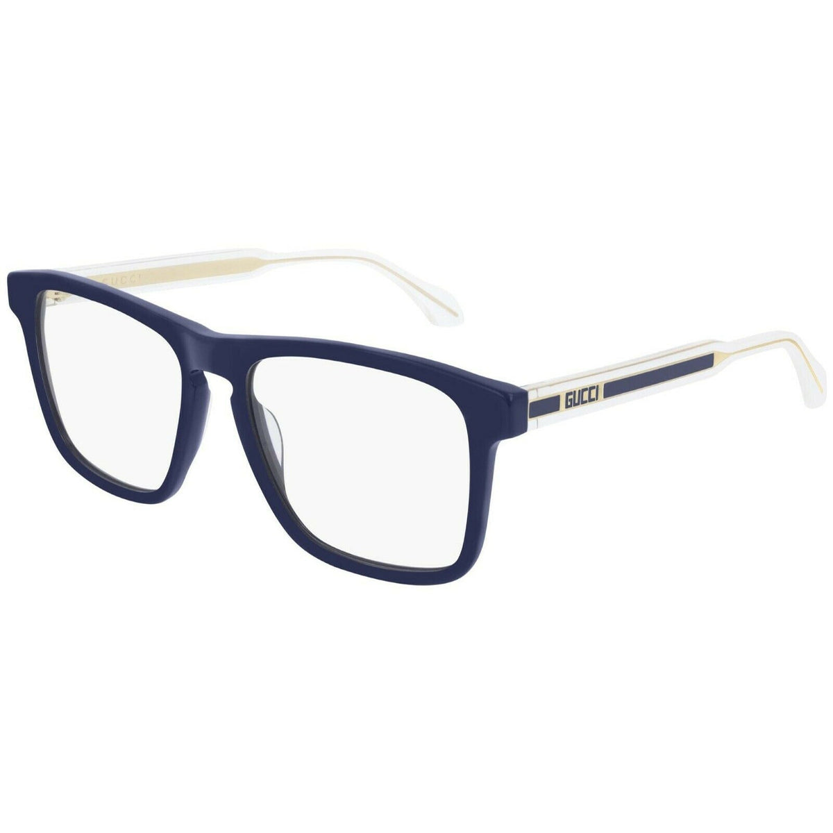Gucci Men's Sunglasses Fall Winter 2019 Blue Transparent Demo Lens Demo Lens  GG0561O 004