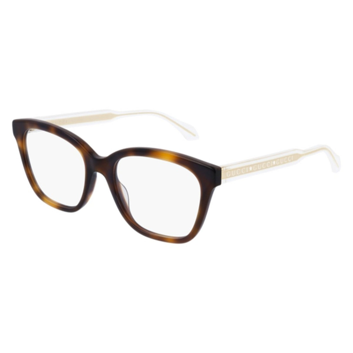 Gucci Women's Sunglasses Spring Summer 2022 Havana Transparent Demo Lens Demo Lens  GG0566ON 002