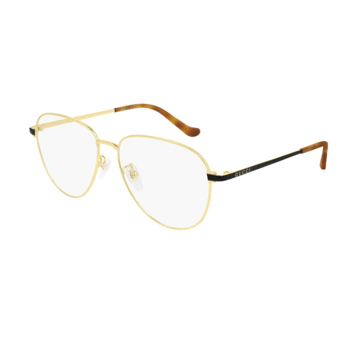 Gucci Men's Sunglasses Fall Winter 2019 Gold Transparent Demo Lens Demo Lens  GG0577OA 001
