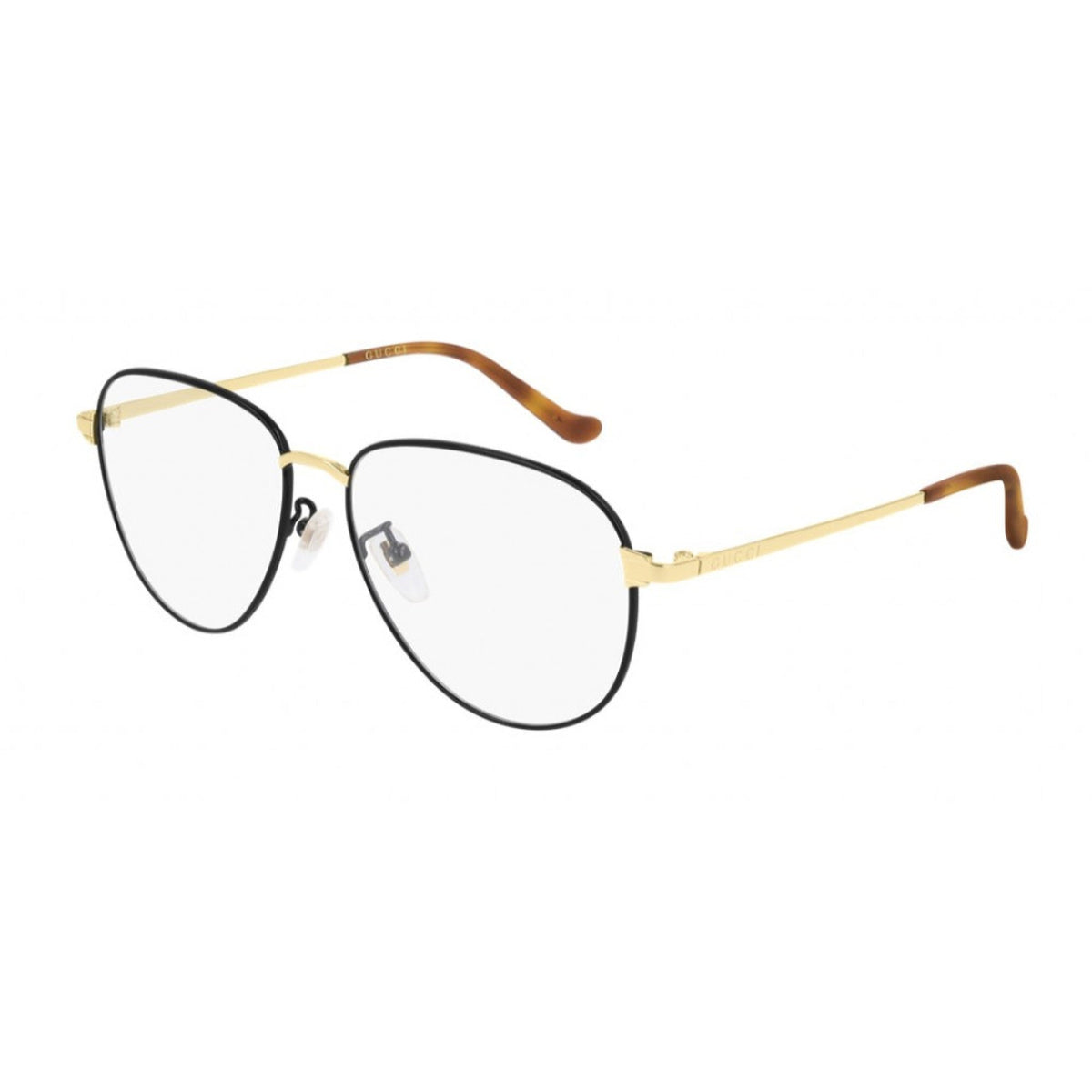 Gucci Men's Sunglasses Fall Winter 2019 Black Transparent Demo Lens Demo Lens  GG0577OA 002