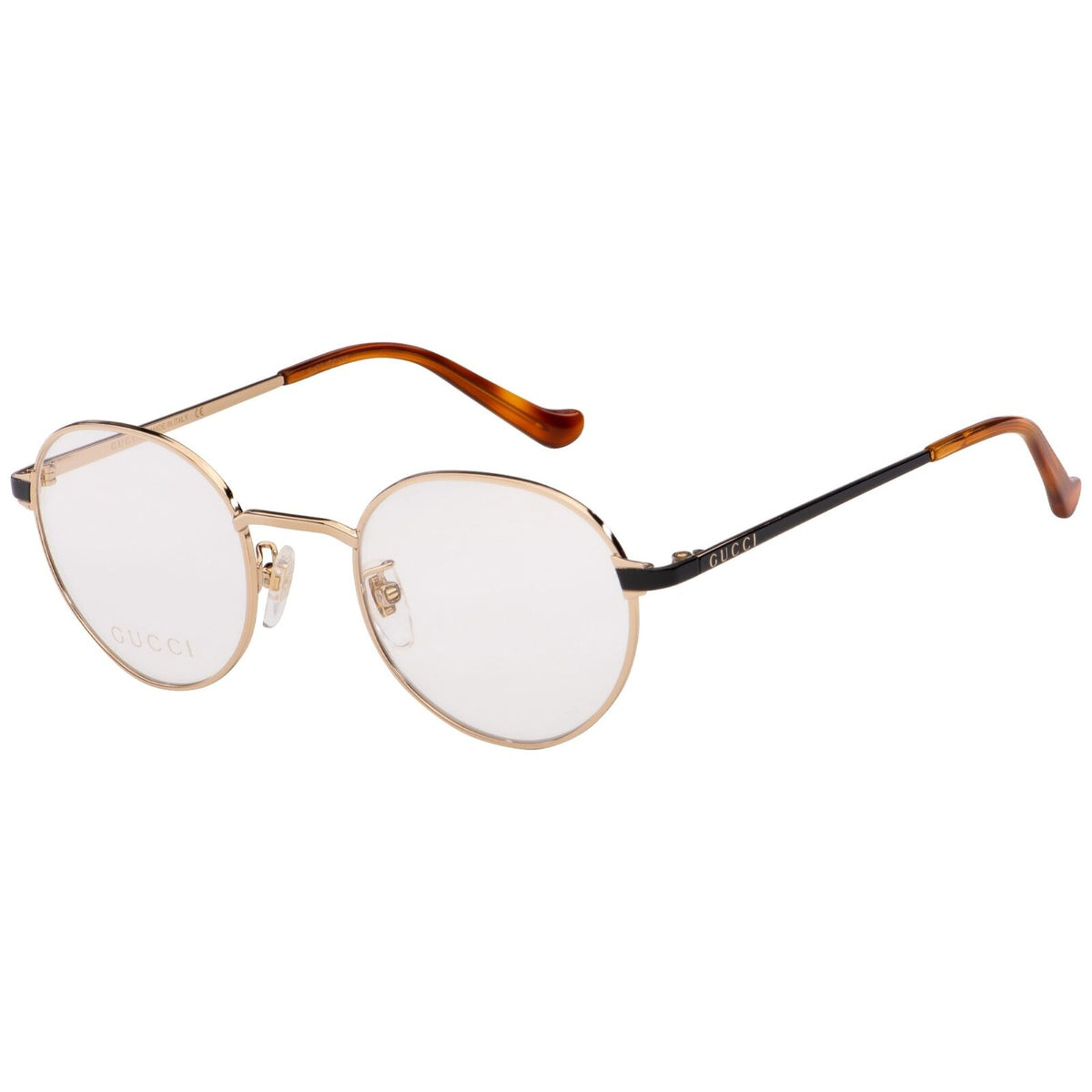 Gucci Unisex Sunglasses Fall Winter 2019 Gold Transparent Demo Lens Demo Lens  GG0581O 001