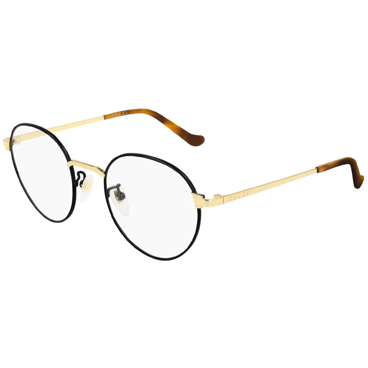 Gucci Unisex Sunglasses Fall Winter 2019 Black Transparent Demo Lens Demo Lens  GG0581O 006