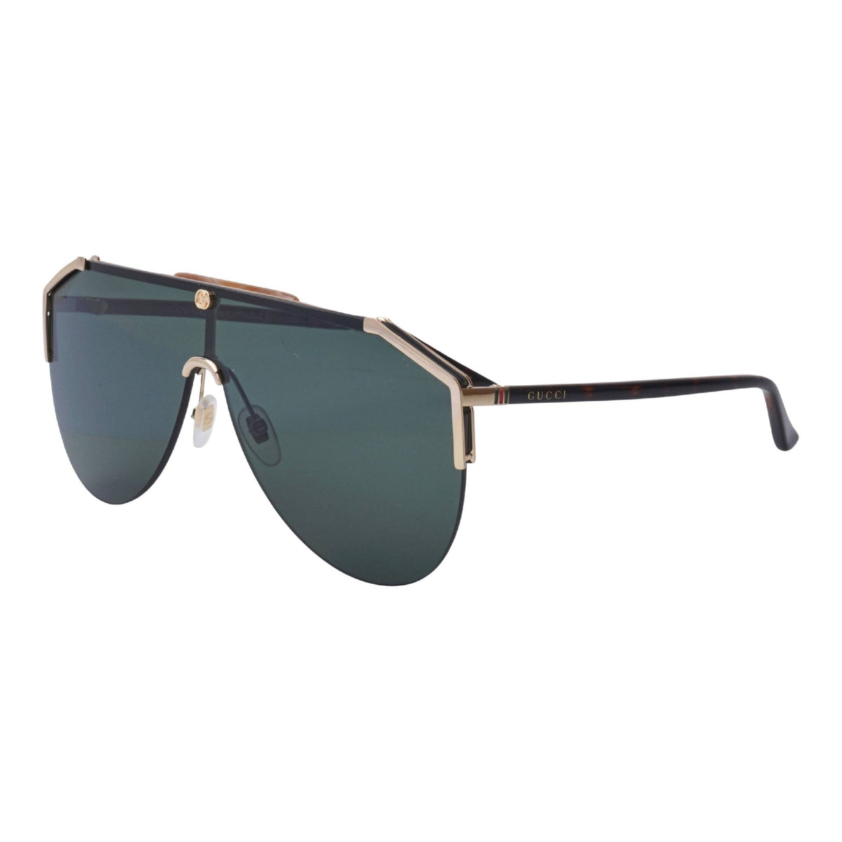 Gucci Men's Sunglasses Fall Winter 2019 Gold Green Nylon Nylon GG0584S 002