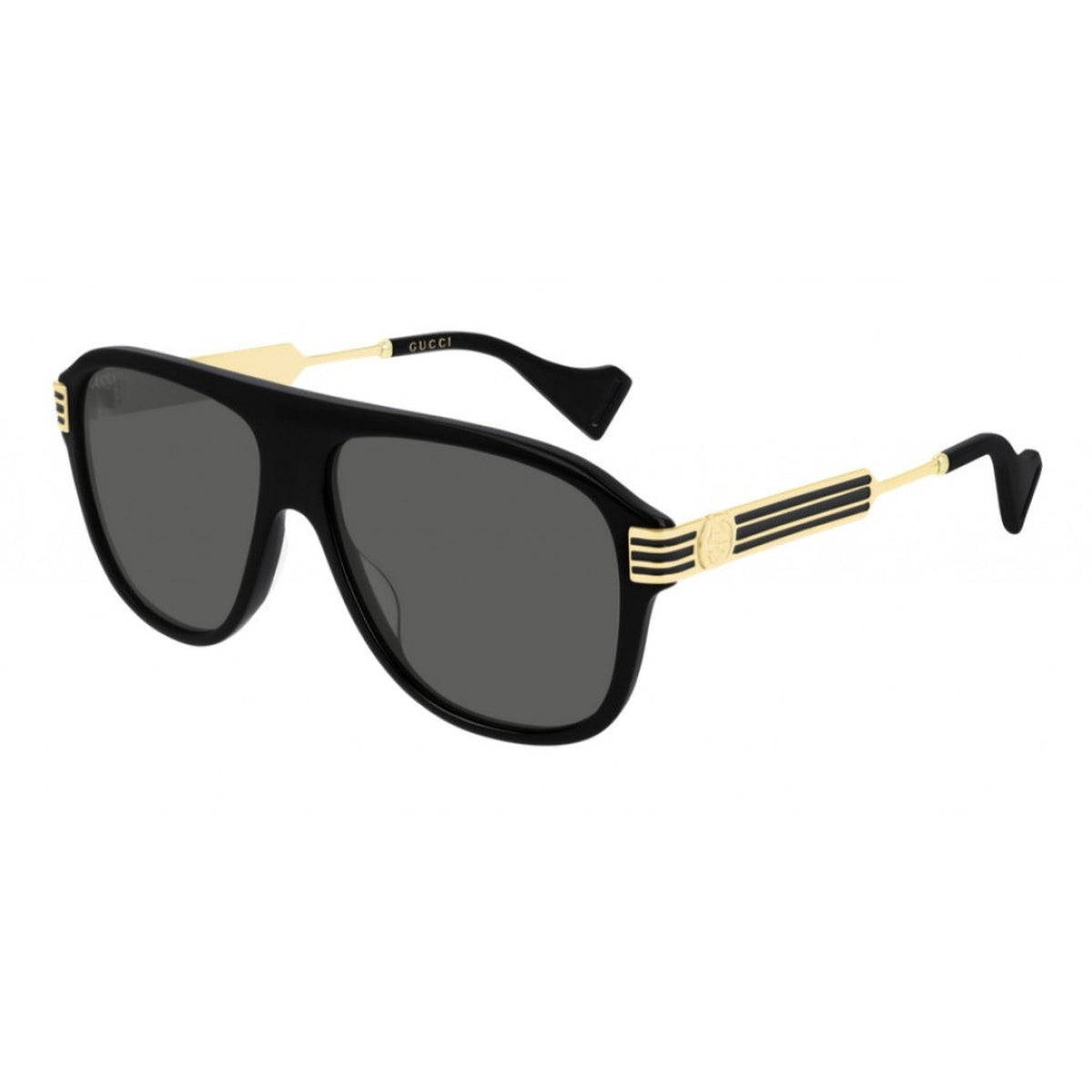 Gucci Men&#39;s Sunglasses Fall Winter 2019 Black Grey Nylon Nylon GG0587S 001