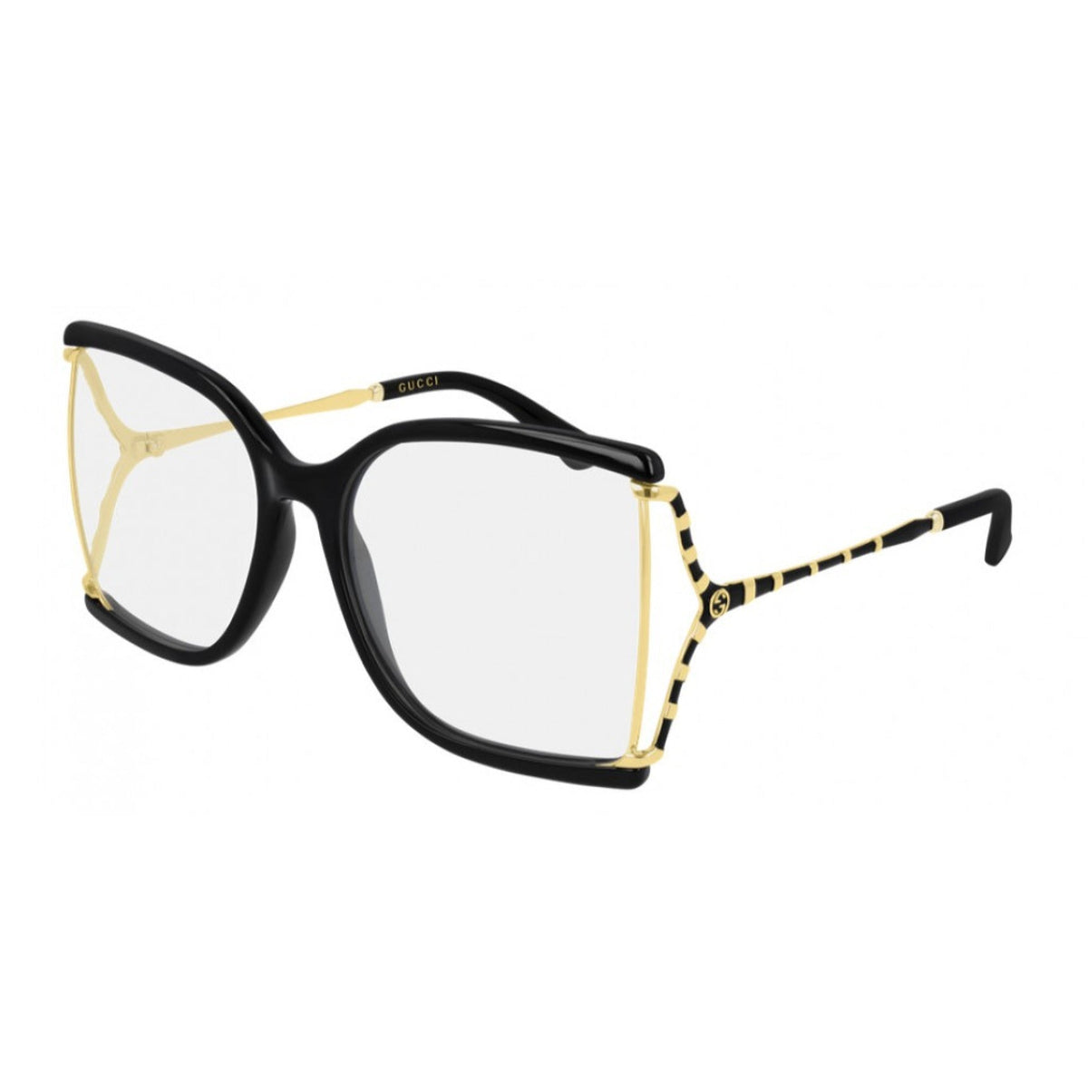 Gucci Women's Sunglasses Fall Winter 2019 Black Transparent Demo Lens Demo Lens  GG0592O 001