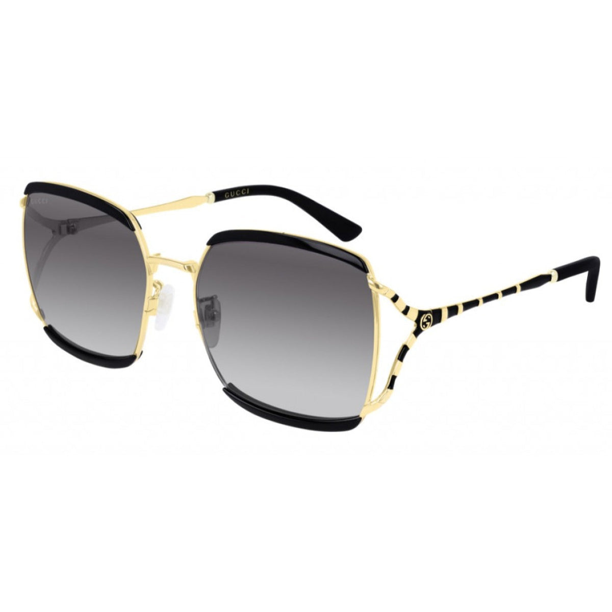 Gucci Women's Sunglasses Fall Winter 2019 Black Grey Nylon Nylon Gradient GG0593SK 001