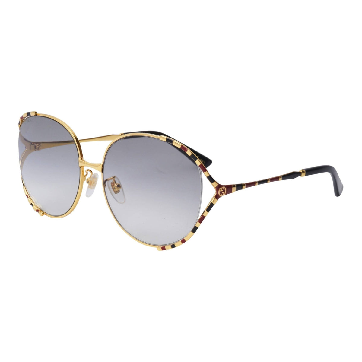 Gucci Women's Sunglasses Fall Winter 2019 Gold Grey Nylon Nylon Gradient GG0595S 002