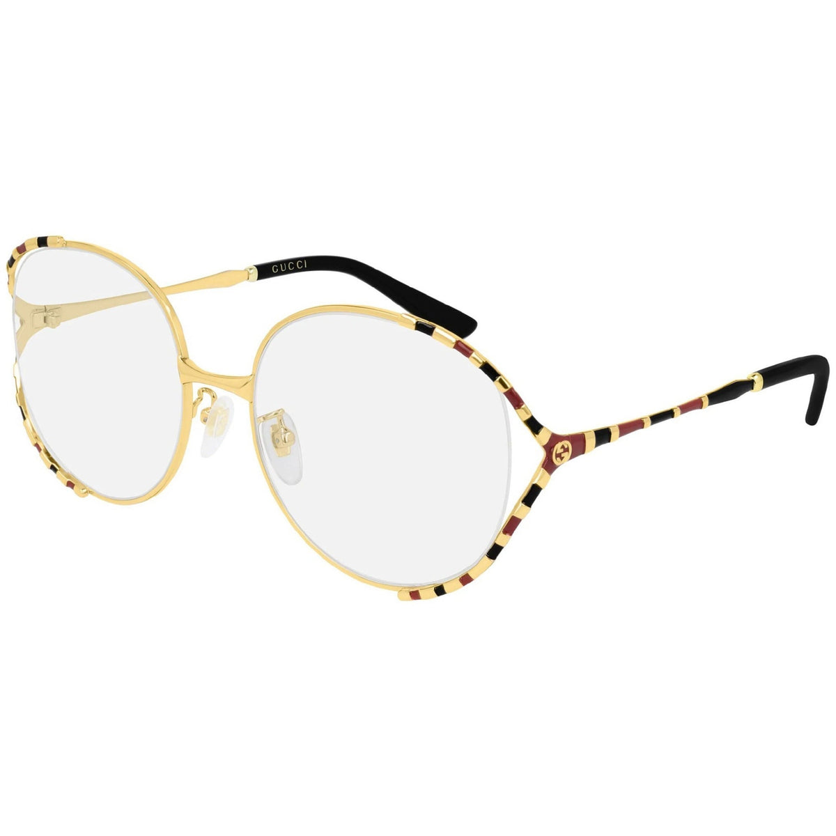 Gucci Women's Sunglasses Fall Winter 2019 Gold Transparent Demo Lens Demo Lens  GG0596OA 003