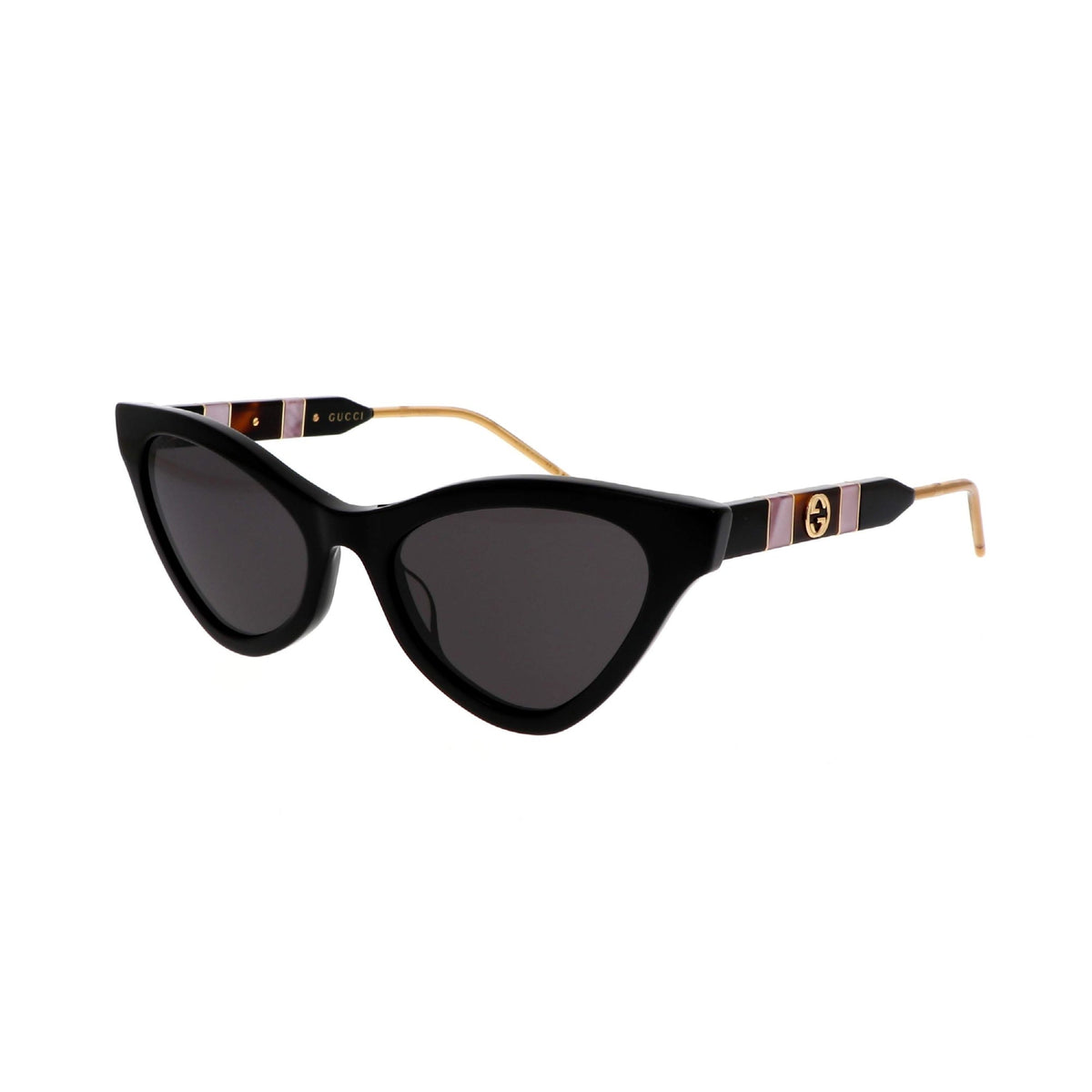 Gucci Women&#39;s Sunglasses Fall Winter 2019 Black Grey Nylon Nylon GG0597S 001