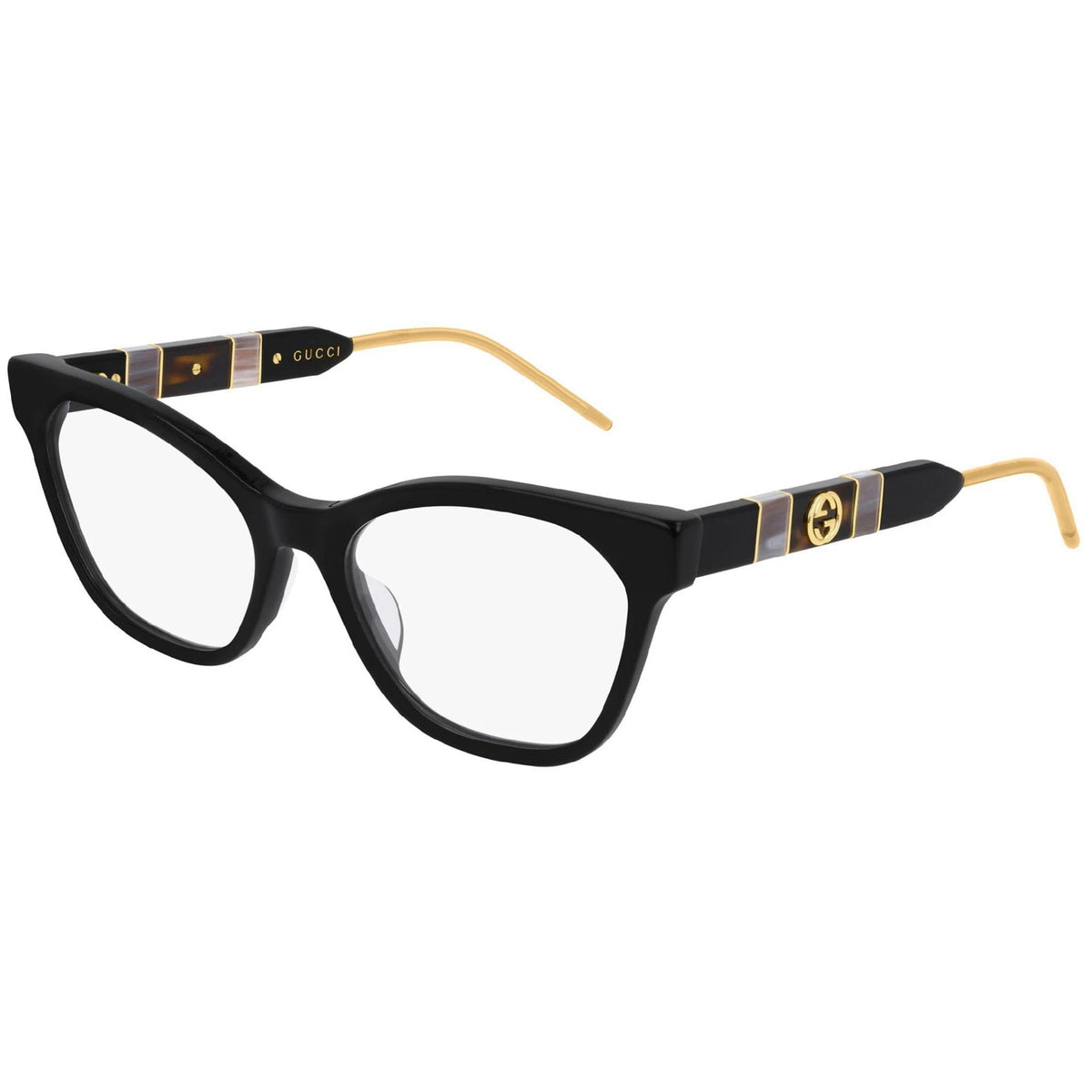 Gucci Women's Sunglasses Fall Winter 2019 Black Transparent Demo Lens Demo Lens  GG0600O 001