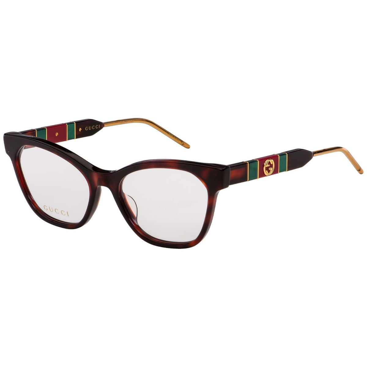 Gucci Women's Sunglasses Fall Winter 2019 Havana Transparent Demo Lens Demo Lens  GG0600O 002