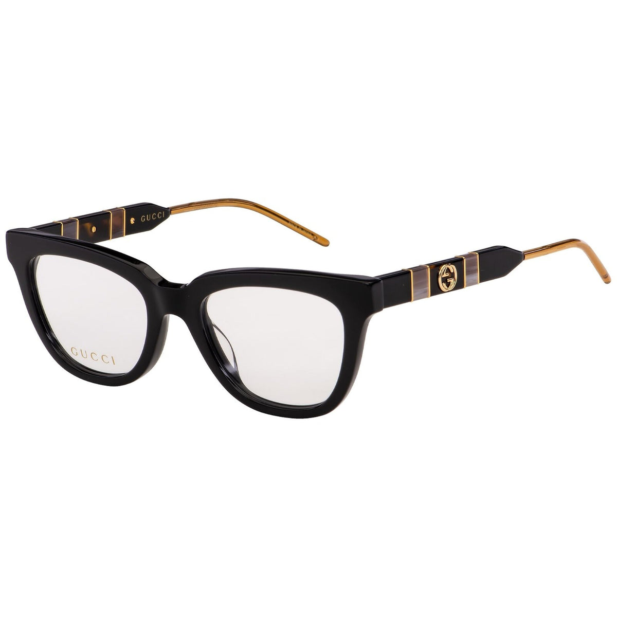 Gucci Women's Sunglasses Fall Winter 2019 Black Transparent Demo Lens Demo Lens  GG0601O 001