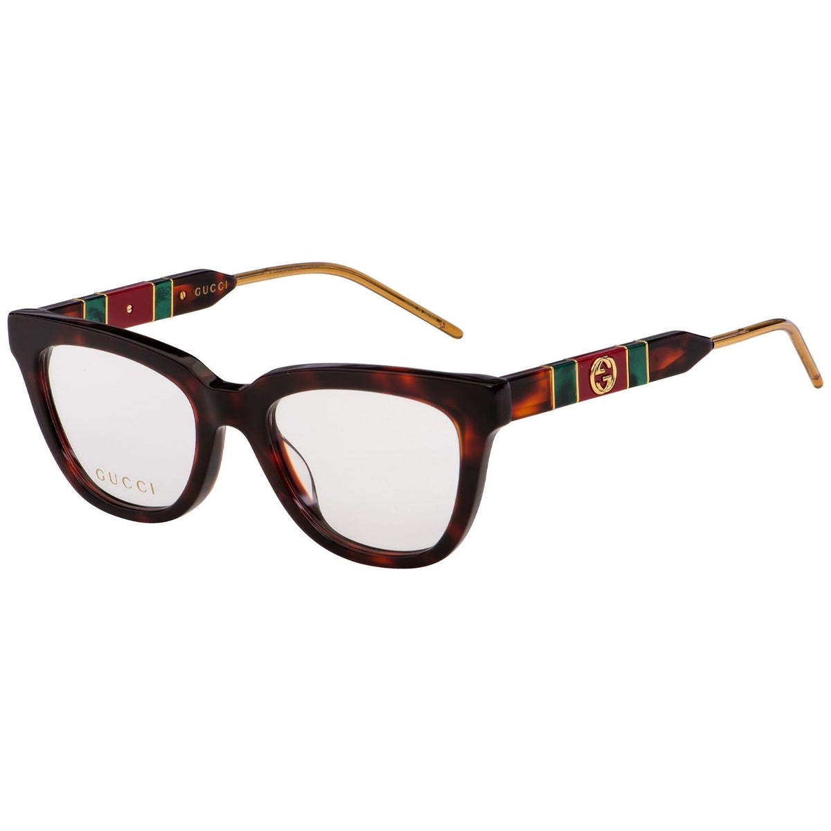 Gucci Women's Sunglasses Fall Winter 2019 Havana Transparent Demo Lens Demo Lens  GG0601O 002
