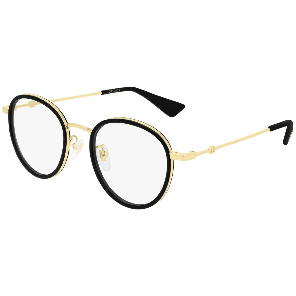 Gucci Unisex Sunglasses Fall Winter 2019 Black Transparent Demo Lens Demo Lens  GG0608OK 001