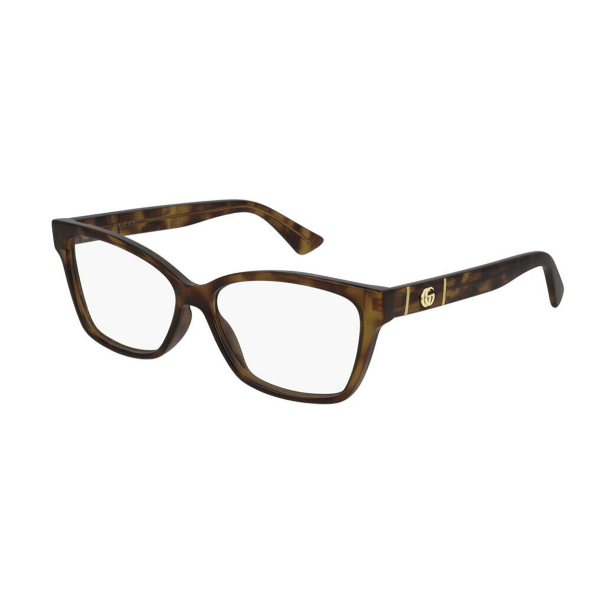 Gucci Women's Sunglasses Spring Summer 2020 Havana Transparent Demo Lens Demo Lens  GG0634O 002