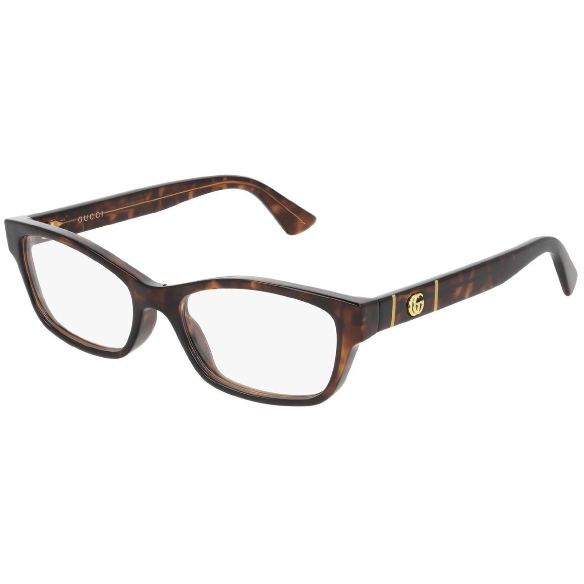 Gucci Women's Sunglasses Spring Summer 2020 Havana Transparent Demo Lens Demo Lens  GG0635O 002