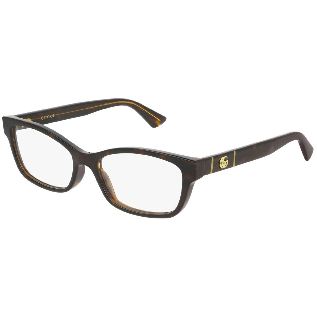 Gucci Women's Sunglasses Spring Summer 2020 Havana Transparent Demo Lens Demo Lens  GG0635O 005