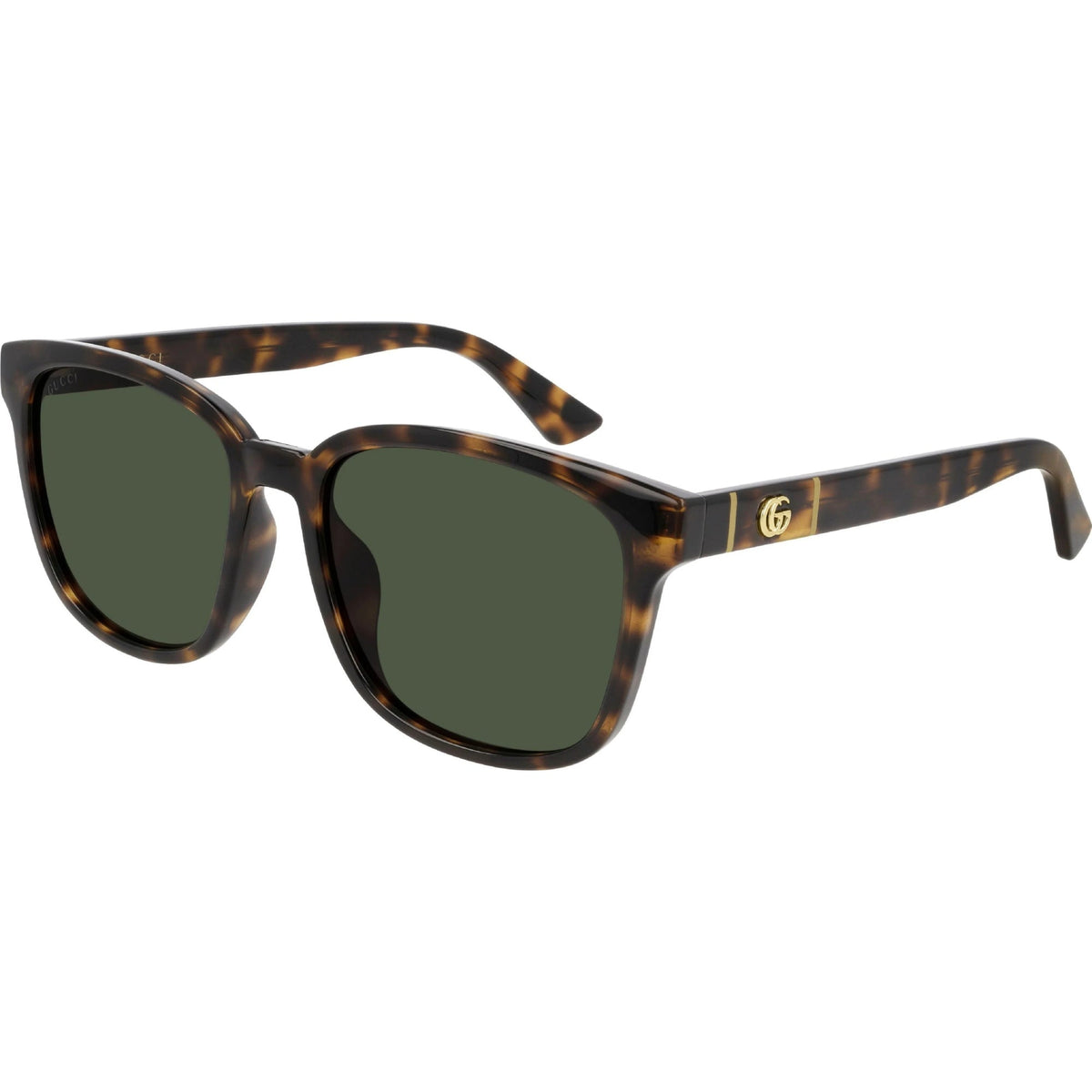Gucci Men&#39;s Sunglasses Spring Summer 2020 Havana Green CR 39 CR 39 GG0637SK 002