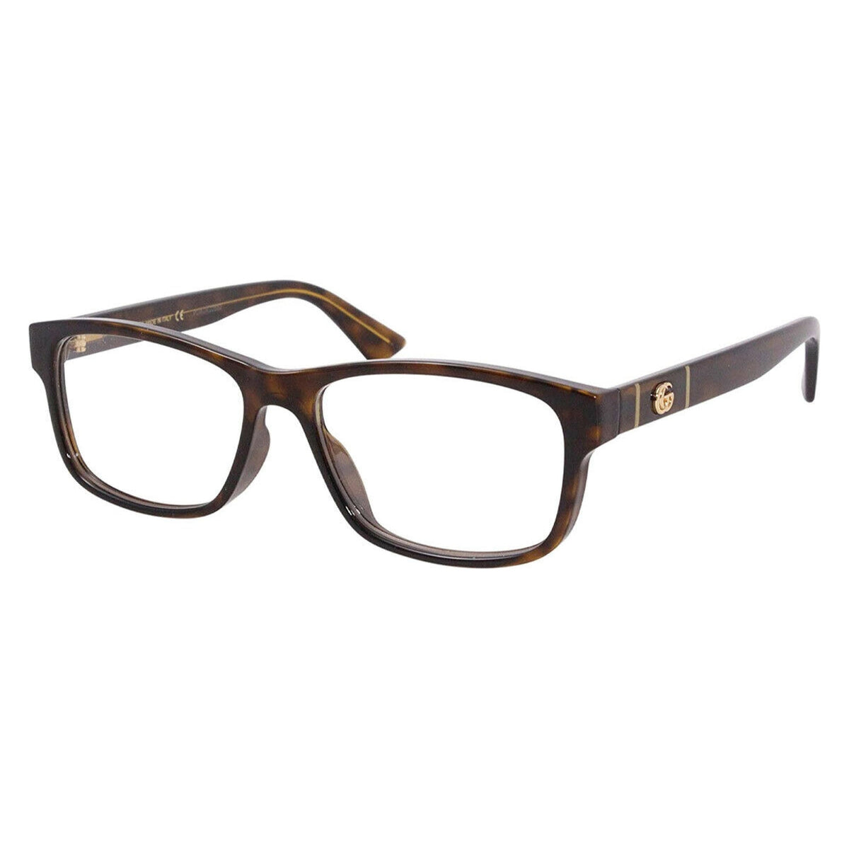 Gucci Men&#39;s Sunglasses Spring Summer 2020 Havana Transparent Demo Lens Demo Lens  GG0640OA 002