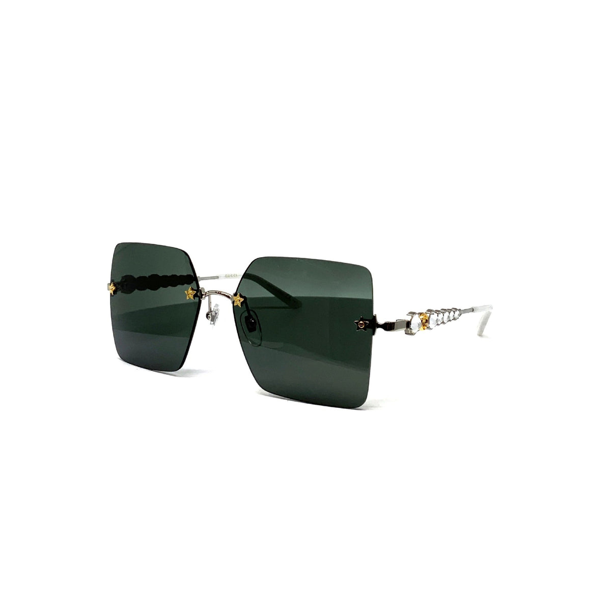 Gucci Women&#39;s Sunglasses Spring Summer 2020 Silver Grey Nylon Nylon GG0644S 001