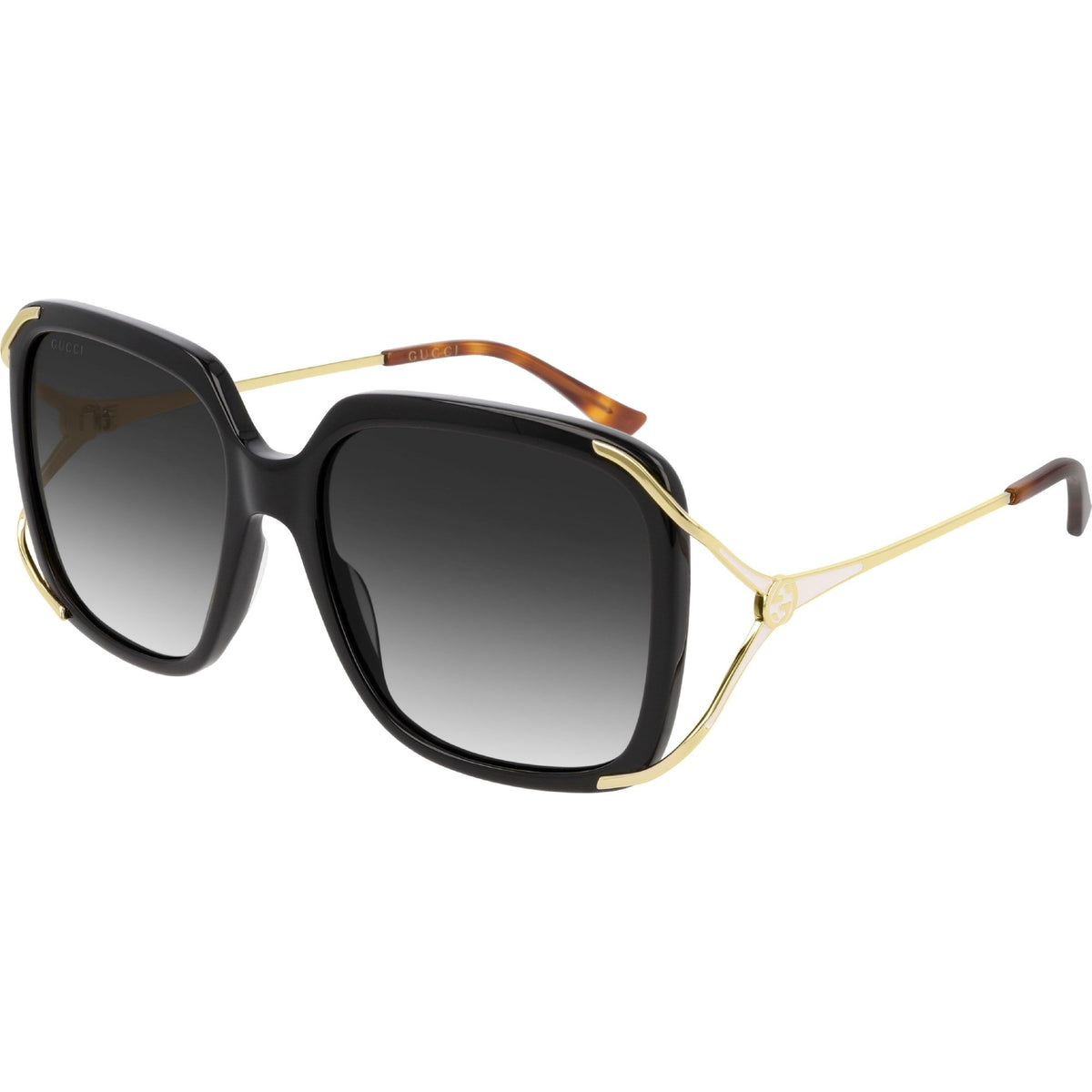 Gucci Women's Sunglasses Spring Summer 2020 Black Grey Nylon Nylon Gradient GG0647S 001