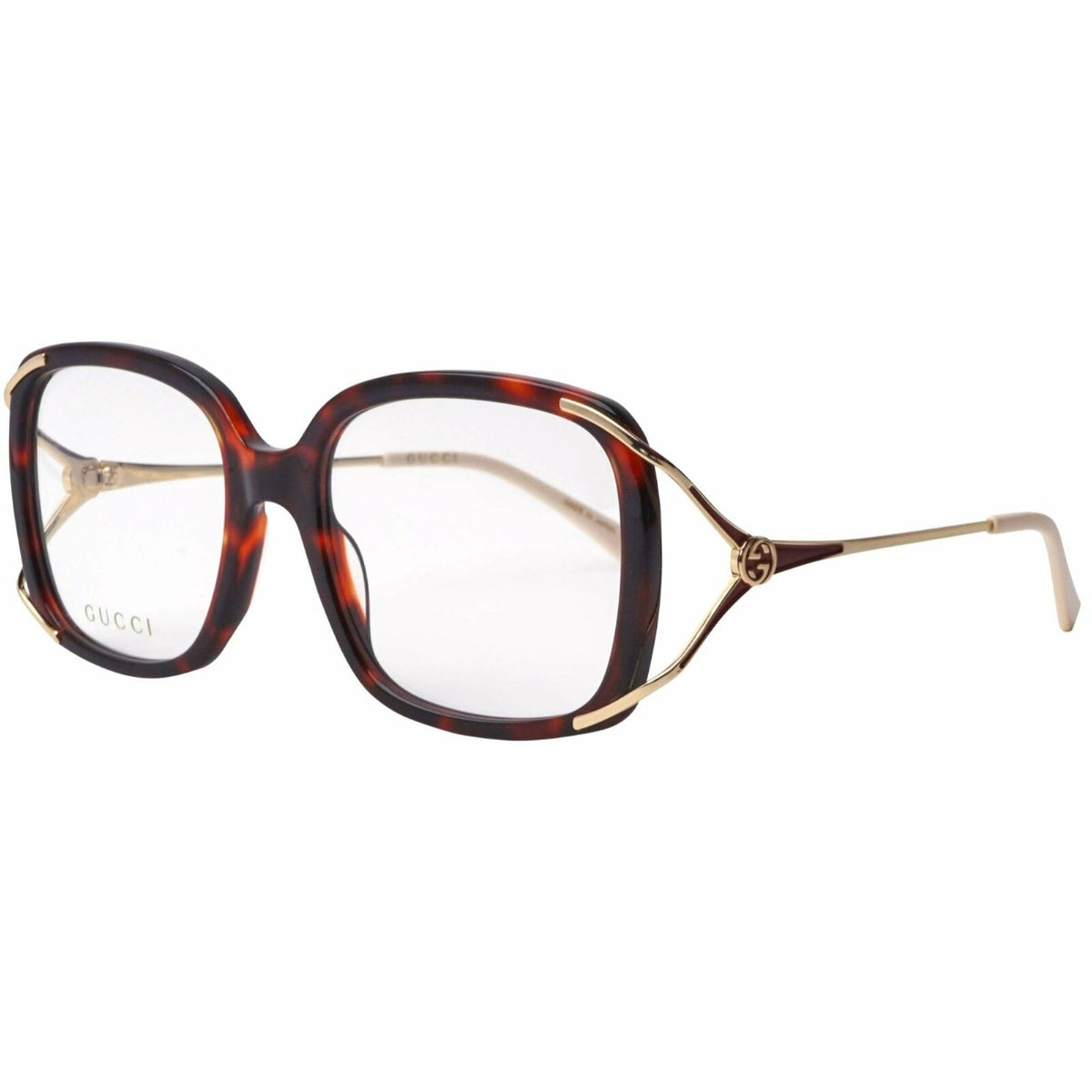 Gucci Women's Sunglasses Spring Summer 2020 Havana Transparent Demo Lens Demo Lens  GG0648OA 002