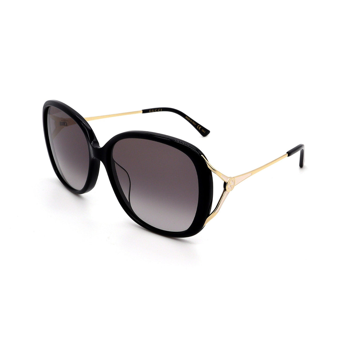 Gucci Women's Sunglasses Spring Summer 2020 Black Grey Nylon Nylon Gradient GG0649SK 001