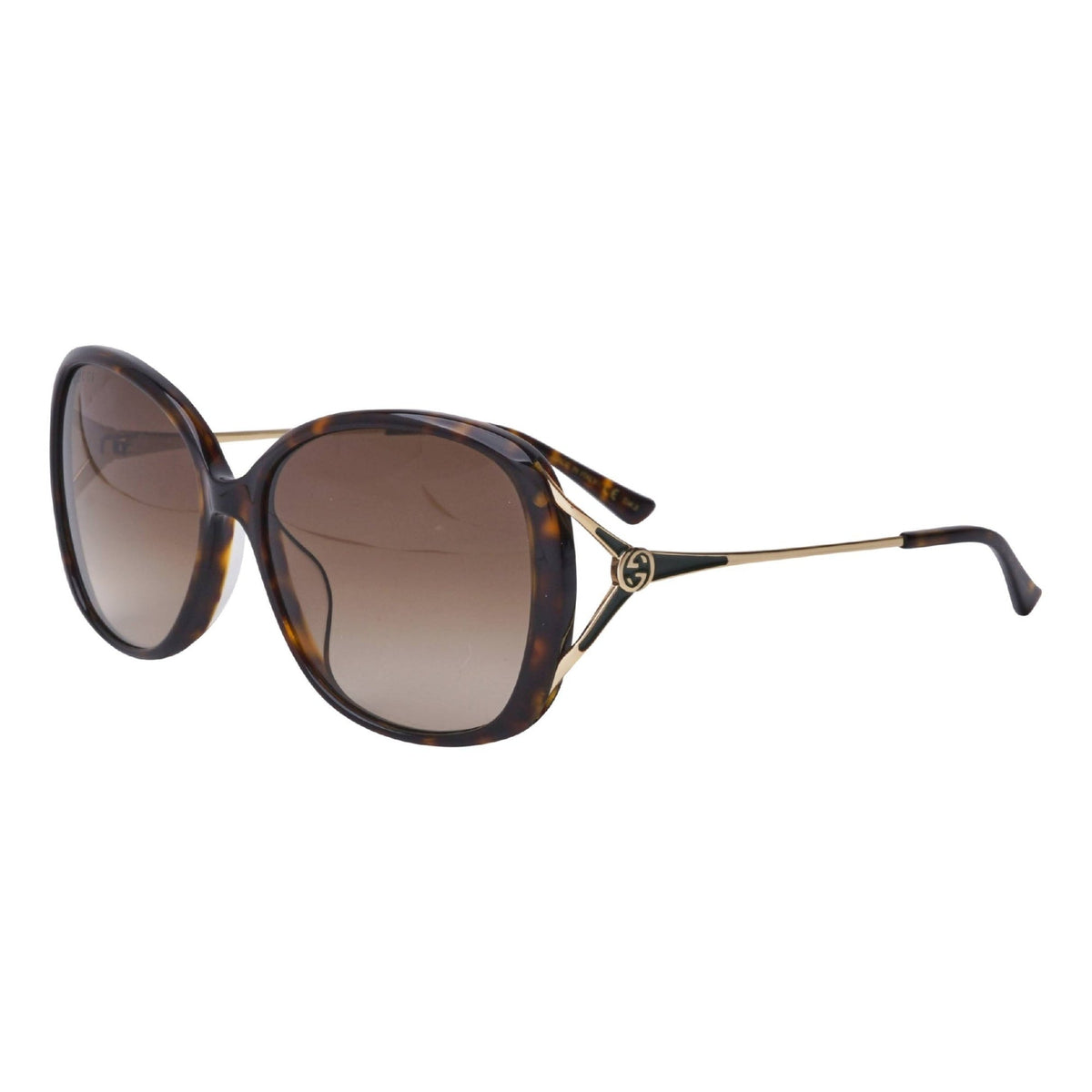 Gucci Women's Sunglasses Spring Summer 2020 Havana Brown Nylon Nylon Gradient GG0649SK 003