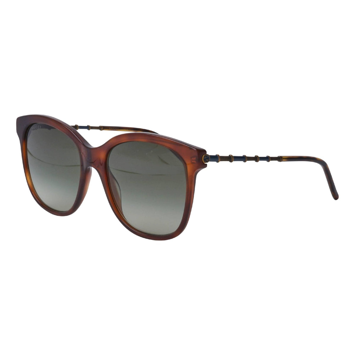Gucci Women's Sunglasses Spring Summer 2020 Havana Green Nylon Nylon Gradient GG0654S 002