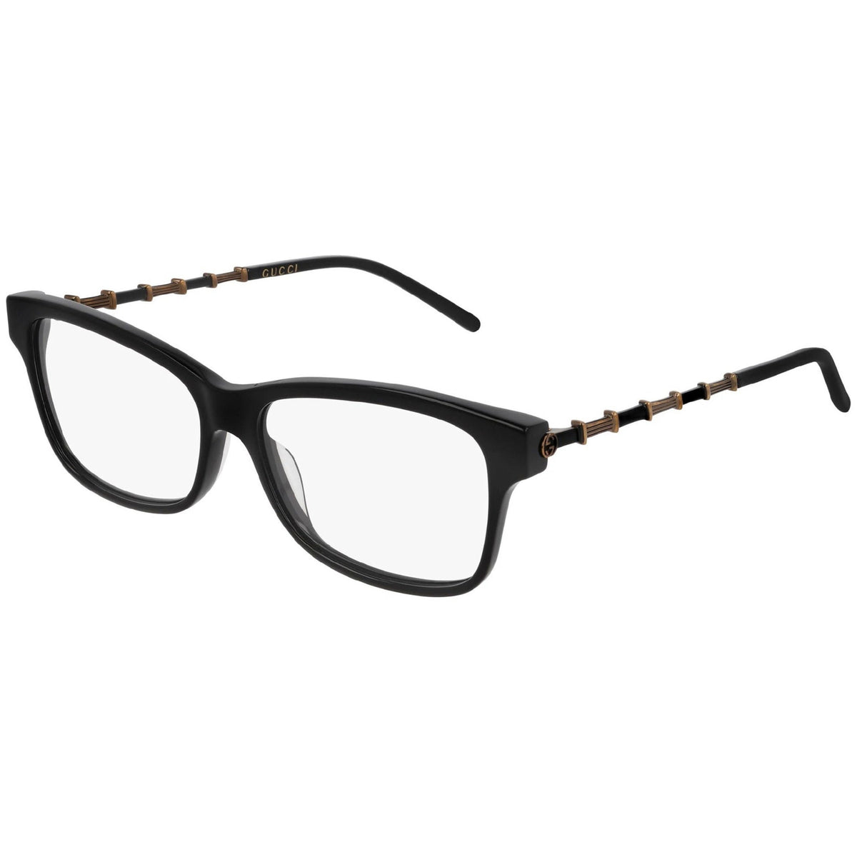 Gucci Women's Sunglasses Spring Summer 2020 Black Transparent Demo Lens Demo Lens  GG0657O 001
