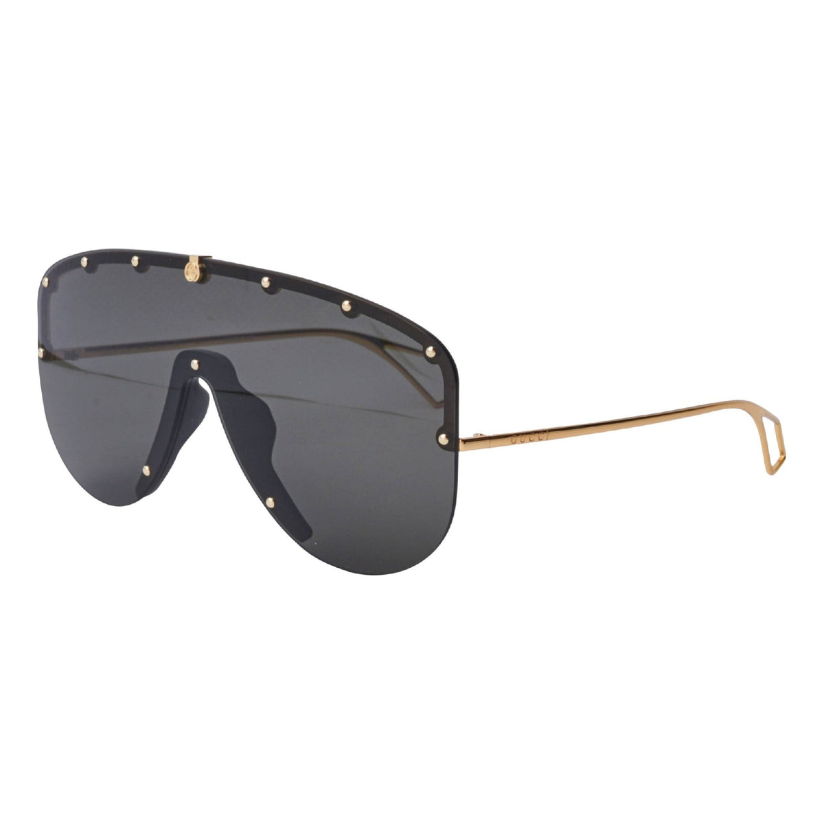 Gucci Men&#39;s Sunglasses Spring Summer 2020 Gold Grey Nylon Nylon GG0667S 001
