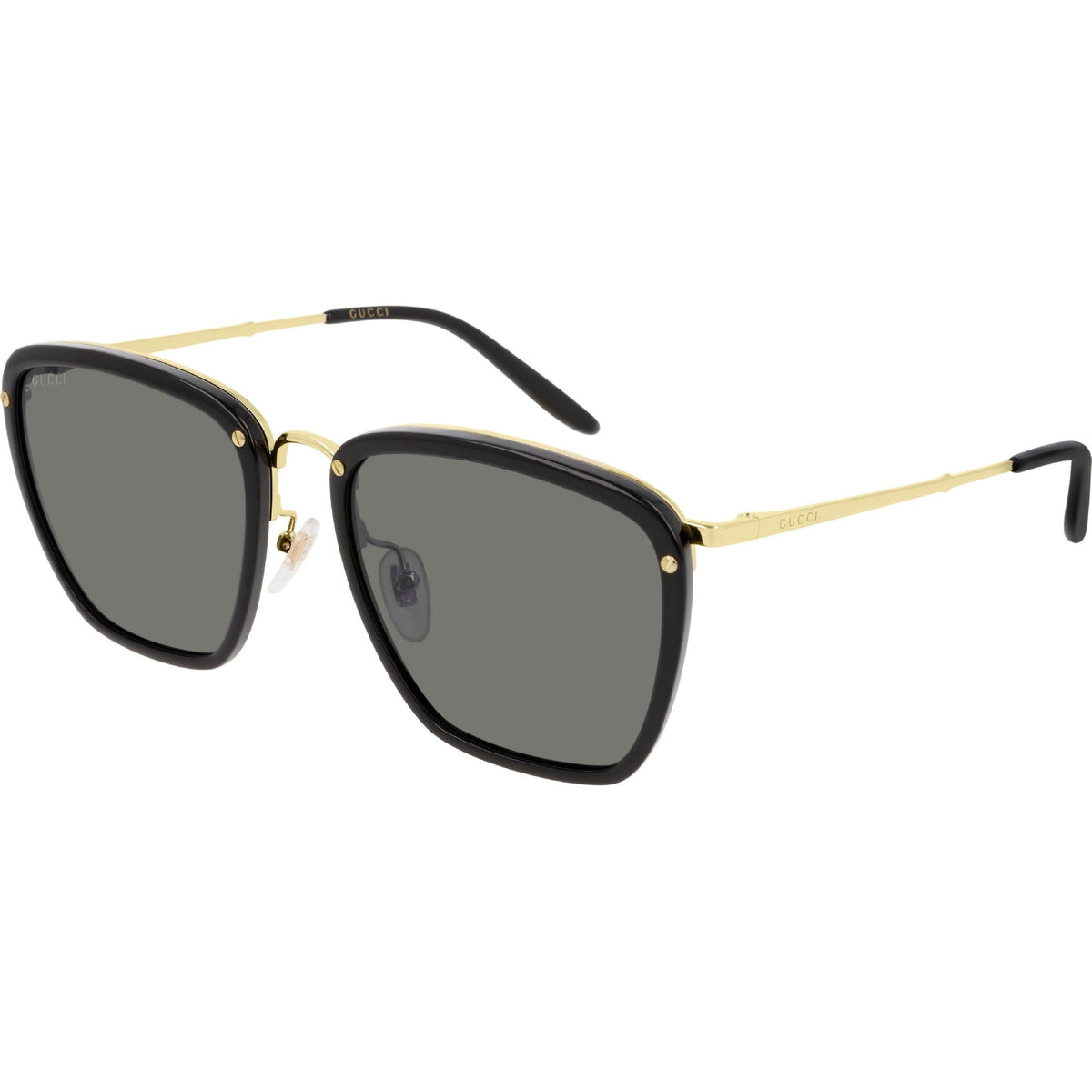 Gucci Men&#39;s Sunglasses Spring Summer 2020 Black Grey Nylon Nylon GG0673S 001