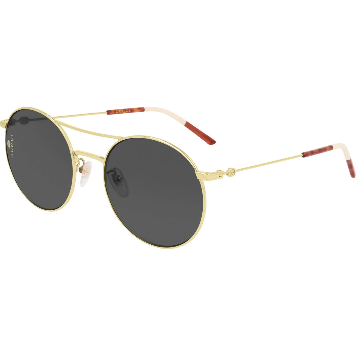 Gucci Women's Sunglasses Spring Summer 2020 Gold Grey Nylon Nylon GG0680S 001