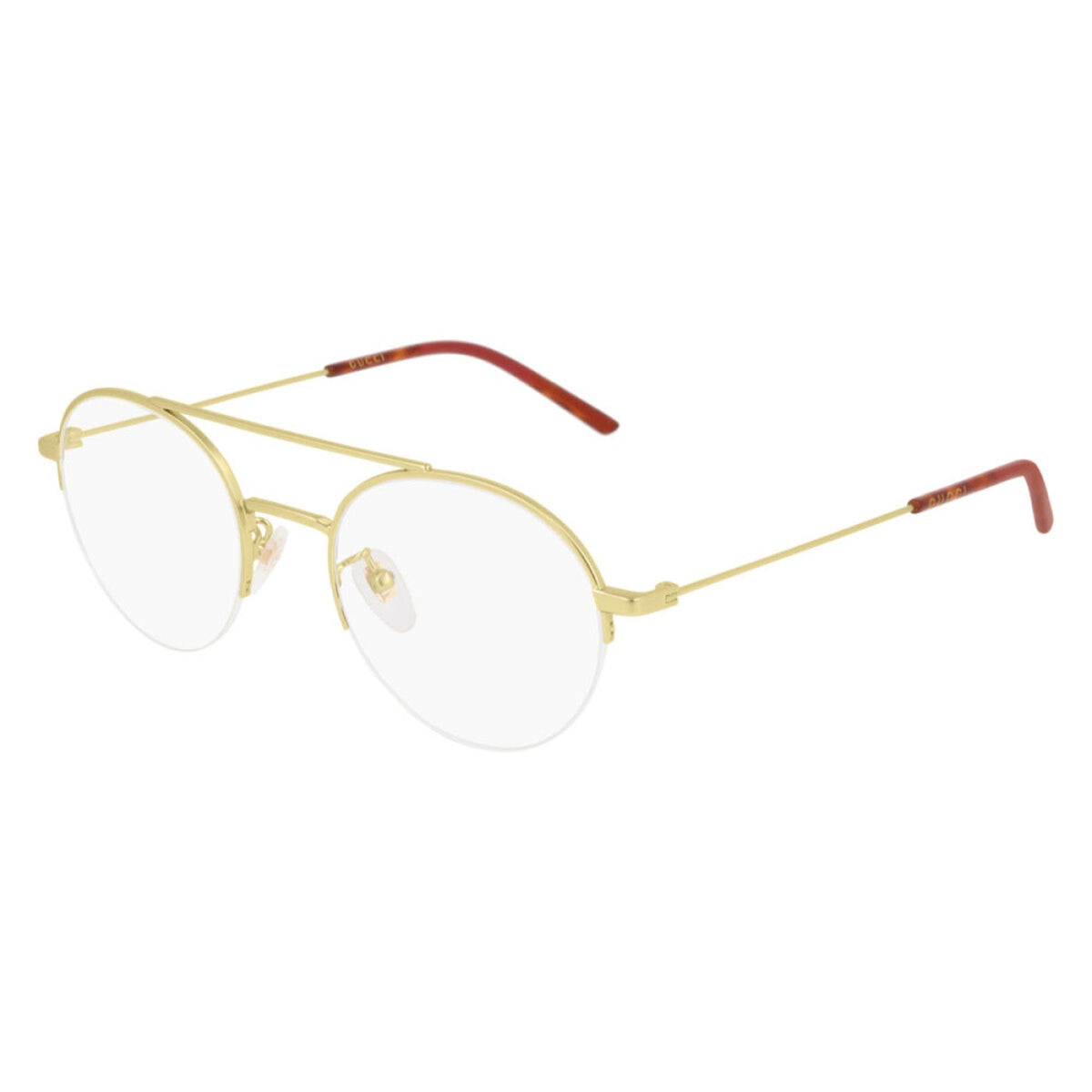 Gucci Men's Sunglasses Spring Summer 2020 Gold Transparent Demo Lens Demo Lens  GG0682O 003