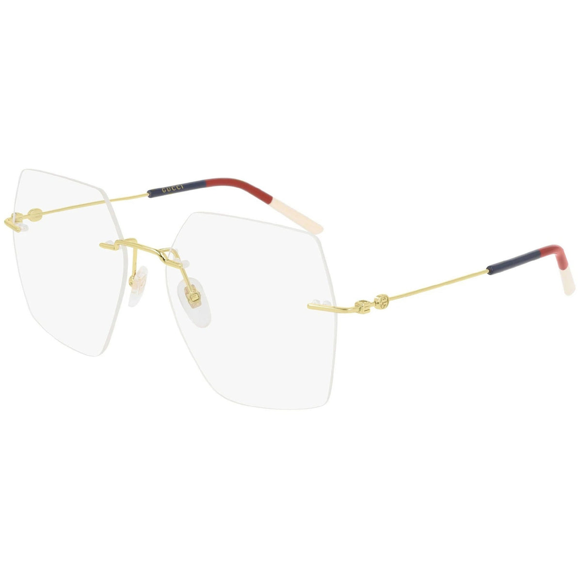 Gucci Women's Sunglasses Spring Summer 2020 Gold Transparent Demo Lens Demo Lens  GG0683O 003