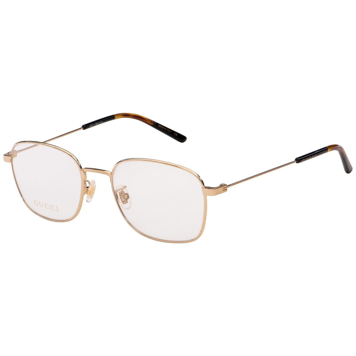 Gucci Men&#39;s Sunglasses Spring Summer 2020 Gold Transparent Demo Lens Demo Lens  GG0685OA 001