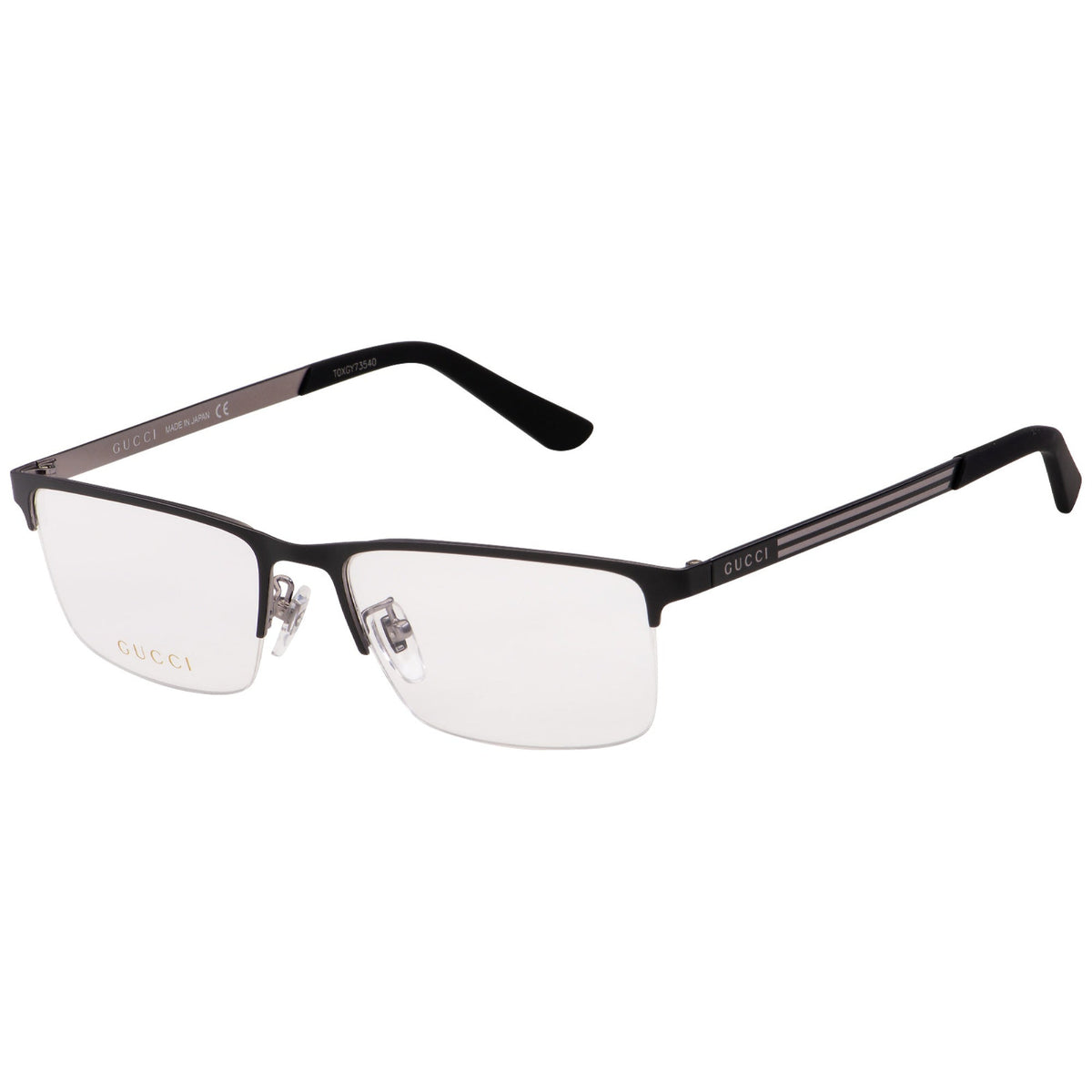 Gucci Men's Sunglasses Spring Summer 2020 Black Transparent Demo Lens Demo Lens  GG0694O 001