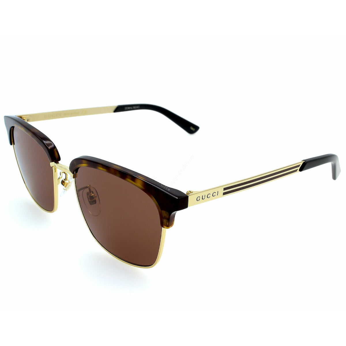 Gucci Men&#39;s Sunglasses Spring Summer 2020 Havana Brown Nylon Nylon GG0697S 002
