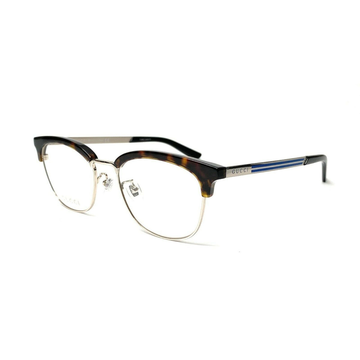 Gucci Men's Sunglasses Spring Summer 2020 Havana Transparent Demo Lens Demo Lens  GG0698OA 004