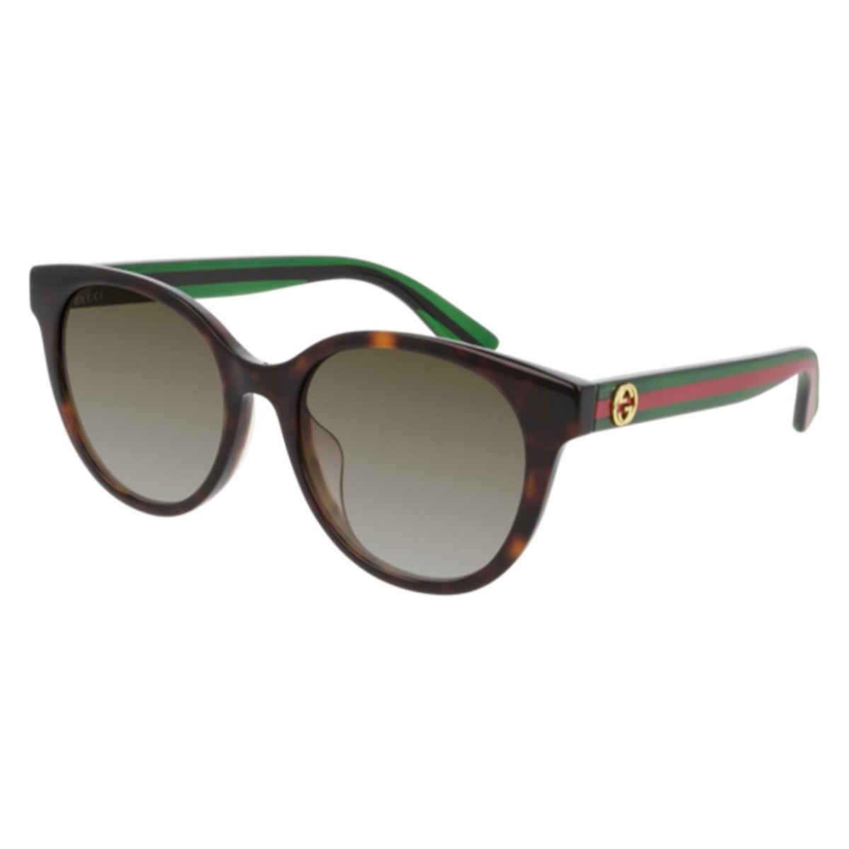 Gucci Women's Sunglasses Spring Summer 2022 Havana Brown Nylon Nylon Gradient GG0702SKN 003