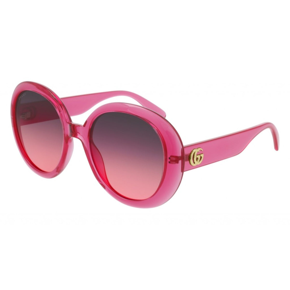 Gucci Women's Sunglasses Spring Summer 2020 Pink Red Nylon Nylon Gradient(Double) GG0712S 004