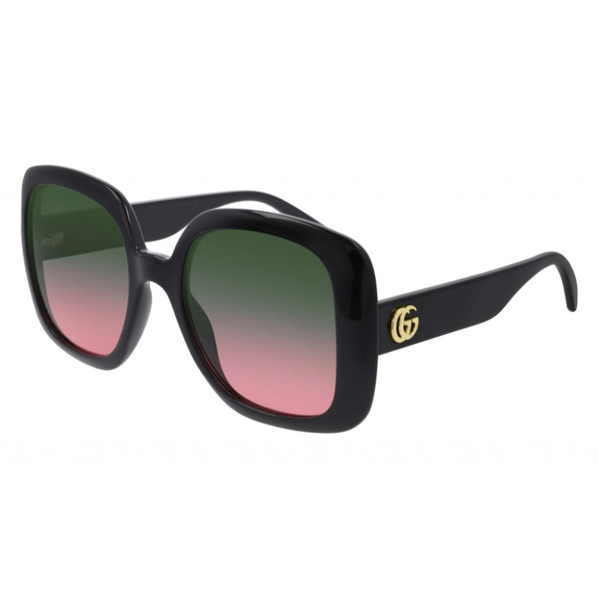 Gucci Women's Sunglasses Spring Summer 2020 Black Green Nylon Nylon Gradient GG0713S 002