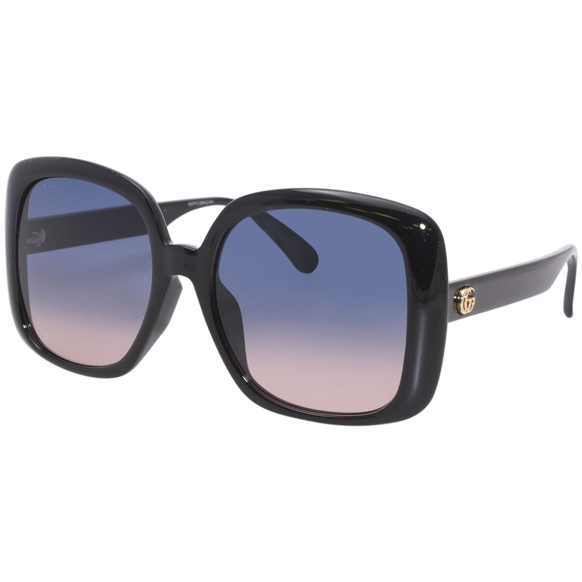 Gucci Women's Sunglasses Spring Summer 2020 Black Blue Nylon Nylon Gradient(Double) GG0714SA 002