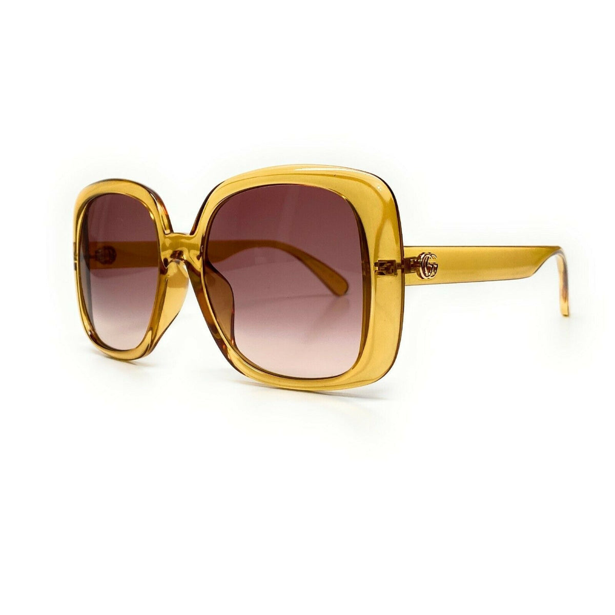 Gucci Women's Sunglasses Spring Summer 2020 Yellow Red Nylon Nylon GG0714SA 003