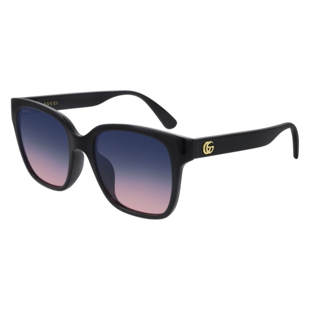 Gucci Women's Sunglasses Spring Summer 2020 Black Blue Nylon Nylon Gradient(Double) GG0715SA 002