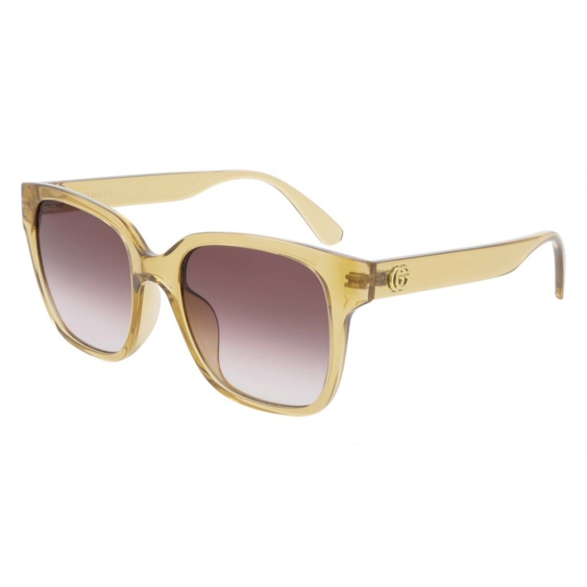 Gucci Women's Sunglasses Spring Summer 2020 Yellow Red Nylon Nylon GG0715SA 003